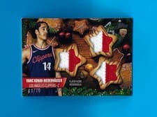 2025-26 Topps Holiday Holiday-Shaped Relics Yanic Konan Niederhauser #HSR-25 card
