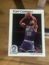 Tony Campbell 1991-92 Hoops Base Set card