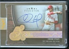 2025 Topps Five Star Five Time Signatures Chase Utley #FTS-CU card