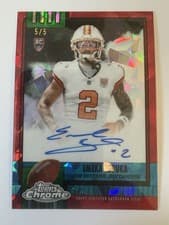 2025 Topps Chrome Sapphire 1990 Topps Autographs Sapphire Emeka Egbuka #1990-EE card