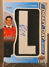 2025-26 SP Game Used Draft Day Marks Ryan Leonard #DDM-RL card