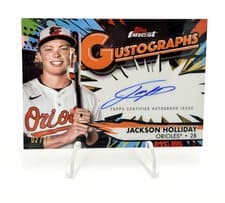 Jackson Holliday 2025 Topps Finest GustoGraphs card