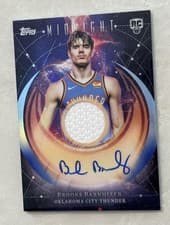 2025-26 Topps Midnight Rookie Jersey Autographs Brooks Barnhizer #RJA-BB card