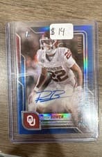 2025 Bowman University Chrome Chrome Prospect Autographs Peyton Bowen #BCA-PB card