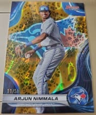 2024 Bowman's Best Strokes of Gold Arjun Nimmala #SG-17 card