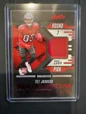 2025 Panini Absolute War Room Materials Tez Johnson #WRM-TJN card