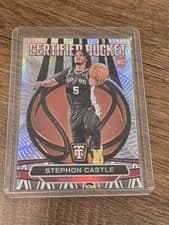 2024-25 Panini Totally Certified Certified Bucket Stephon Castle #20 card