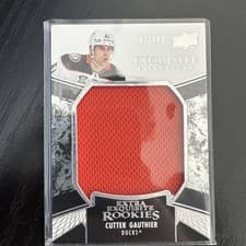 2024-25 Upper Deck Black Diamond Exquisite Collection Extra Exquisite Rookie Jersey Cutter Gauthier #ECER-CG card