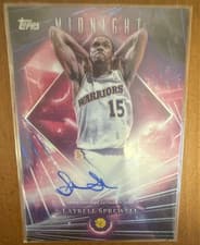 2025-26 Topps Midnight Dark Matter Autographs Latrell Sprewell #DMA-LS card