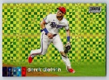 Derek Dietrich 2020 Stadium Club Chrome card