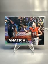 2025 Topps Chrome Fanatical Bo Nix #FF-18 card