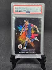 Robert Lewandowski 2024 Panini Obsidian Black Color Blast card