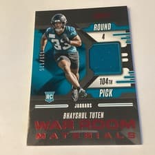 2025 Panini Absolute War Room Materials Bhayshul Tuten #WRM-BTN card
