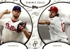 2025 Topps Dynamic Duals Base Set Zack Wheeler / Aaron Nola #42 card