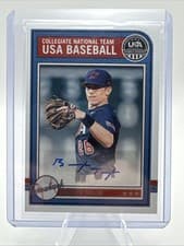2025 Panini Stars & Stripes USA Baseball Throwback Signatures Brayden Taylor #AS-BT card