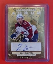 2025-26 Upper Deck Artifacts Aurum Signatures Ross Colton #AS-RC card
