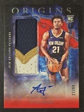 2024-25 Panini Origins Rookie Jersey Auto Set Yves Missi #RJA-YMP card