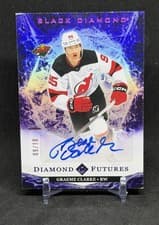 2024-25 Upper Deck Black Diamond Diamond Futures Autograph Parallel Graeme Clarke #BDF-GC card