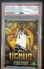 2025-26 Topps Cosmic Chrome Planetary Pursuit Venus Anthony Edwards #PPV-5 card