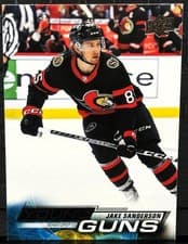 Jake Sanderson 2022 Upper Deck card