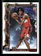 2025-26 Topps Holiday SSP Back Variations Tre Johnson III #SSB-TJ card