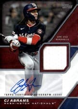 2026 Topps Major League Material Autographs CJ Abrams #MLM2-CA card
