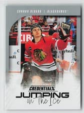 Connor Bedard 2024-25 Upper Deck Credentials Jumping on the Ice card