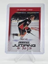 Leo Carlsson 2024-25 Upper Deck Credentials Jumping on the Ice card