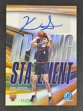 2025-26 Bowman Opening Statement Signatures Kobe Sanders #OS-KS card