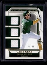 2025 Panini National Treasures Game Gear Swatches Trio Jacob Wilson #20 card
