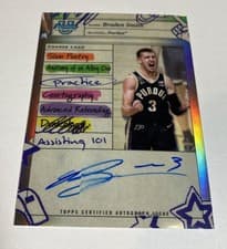 Braden Smith 2024-25 Bowman University Chrome Course Load Autographs card