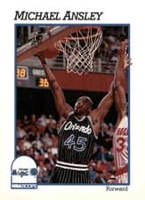 Michael Ansley 1991-92 Hoops Base Set card