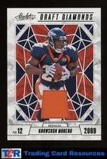 Knowshon Moreno 2024 Panini Absolute Draft Diamonds Jersey card