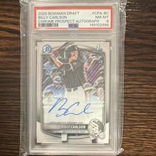 2025 Bowman Draft Chrome Prospect Autographs Billy Carlson #CPA-BC card