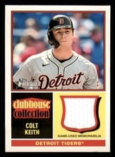 2025 Topps Heritage Clubhouse Collection Relics Colt Keith #CCR-CK card