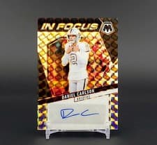 2025 Panini Mosaic In Focus Signatures Daniel Carlson #IFS-DCN card