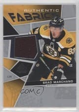 Brad Marchand 2021 SP Game Used Authentic Fabrics card