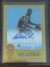 2024-25 Topps Chrome 1973 Topps Autographs Magic Johnson #73TA-MJ