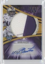 2025 Bowman University Best Prospect Jumbo Relic Autographs Refractor Denzel Boston #JRA-DB card