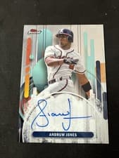 Andruw Jones 2025 Topps Finest Autograph card