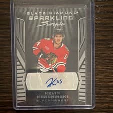 2025-26 Upper Deck Black Diamond Sparkling Scripts Kevin Korchinski #SS-KK card