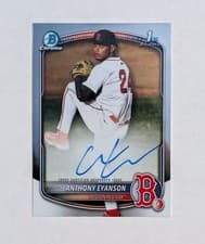 Anthony Eyanson 2025 Bowman Draft Chrome Prospect Autograph card
