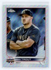 Mike Trout 2022 Topps Chrome Update All Star Game card