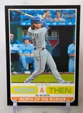 Bo Bichette 2020 Topps Heritage Now & Then card
