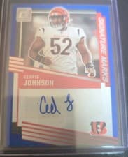 2025 Donruss Signature Marks Cedric Johnson #SM-CJN card