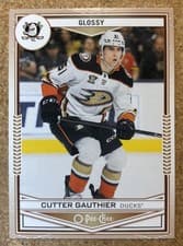 Cutter Gauthier 2024 Upper Deck O-Pee-Chee Glossy card