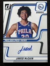 Jared McCain 2024-25 Donruss Next Day Autographs card