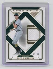 2025 Panini National Treasures Treasured Threads Jacob Wilson #31 card