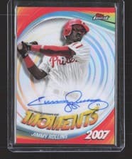 2025 Finest Moments Autographs Jimmy Rollins #FMA-JR card