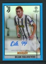 Dejan Kulusevski 2020 Topps Merlin Chrome UEFA Champions League Autographs card
